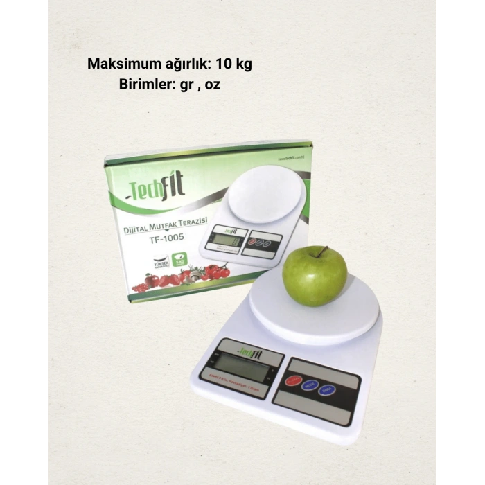 10 Kg Kapasiteli Lcd Ekranlı Dijital Mutfak Tartıs