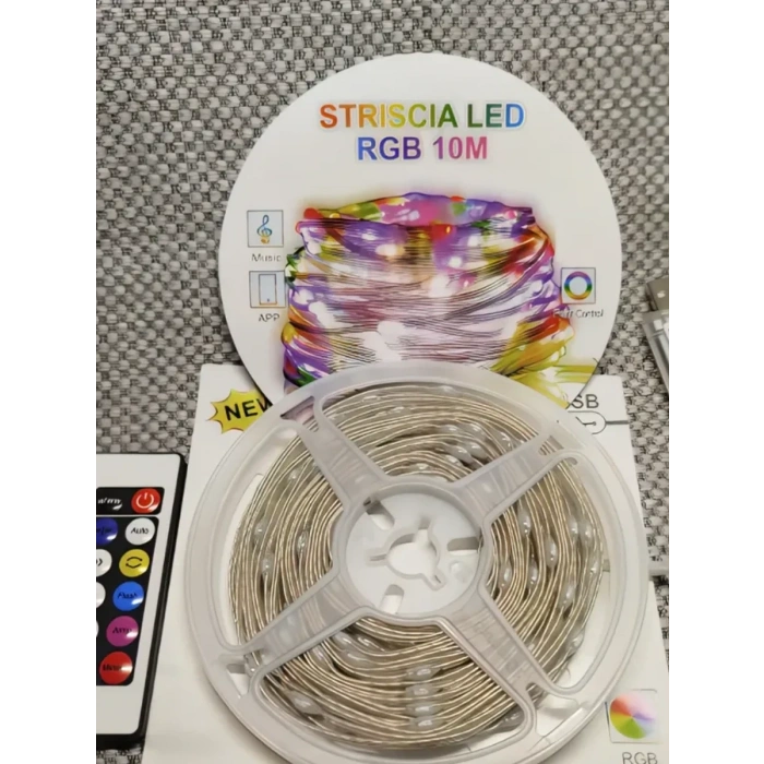 10 Metre, Led Şerit, Usb Bağlantılı, Kumandalı, Ambiyans Işığı SDR-LED-109 (5324)