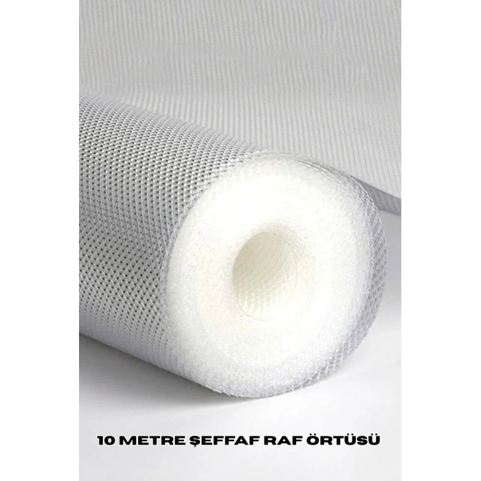 10 Metre Şeffaf Silikonlu Kaymaz Çekmece İçi Düzenleyici