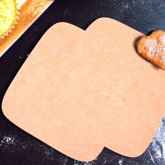 100 Adet Air Fryer Pişirme Kağıdı Tek Kullanımlık Yağ Su Geçirmez Yapışmaz Deliksiz Düz Kare Model (5324)