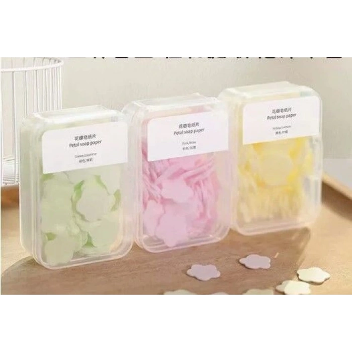 100 Yaprak Eriyen Mini Parfümlü Kağıt Sabun