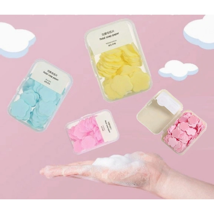 100 Yaprak Eriyen Mini Parfümlü Kağıt Sabun (5324)