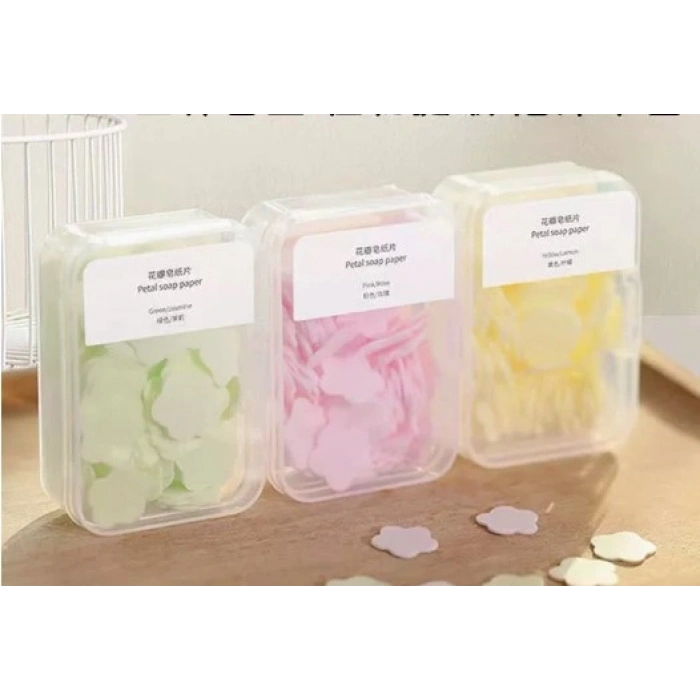 100 Yaprak Eriyen Mini Parfümlü Kağıt Sabun (5324)