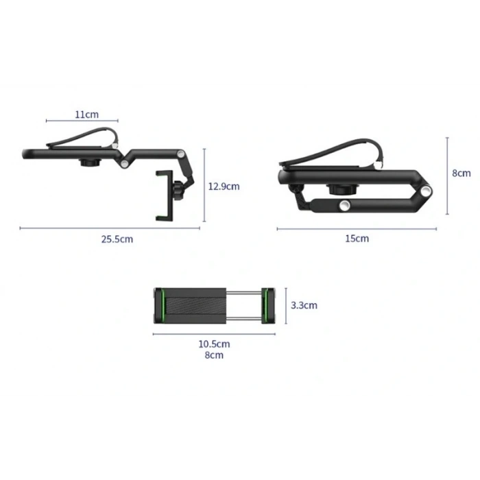 1080° Dönebilen Çok Fonksiyonlu Telefon Tutucu