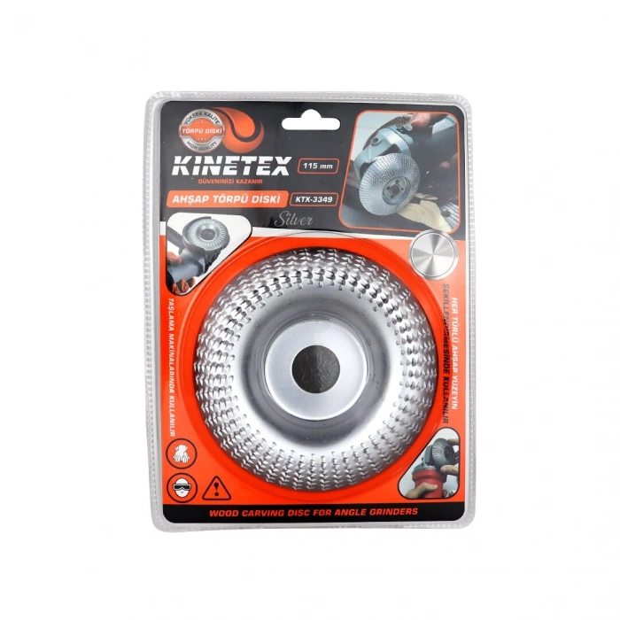 115MM  AHŞAP TÖRPÜ EĞE DİSK GÜMÜŞ (5324)