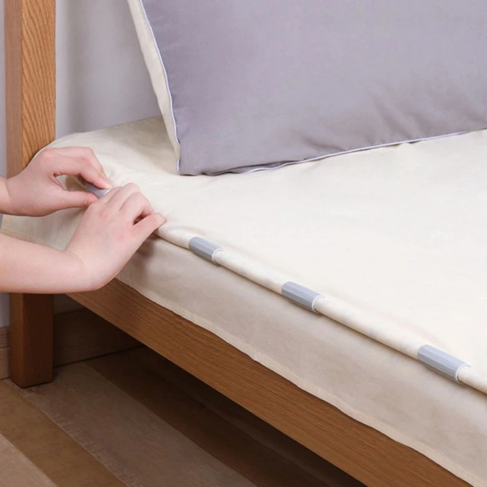 12 Adet Çok Amaçlı Çarşaf Tutucu, Sabitleyici ,Kaydırmaz Nevresim Örtü Düzenleyici Klipsler (5324)