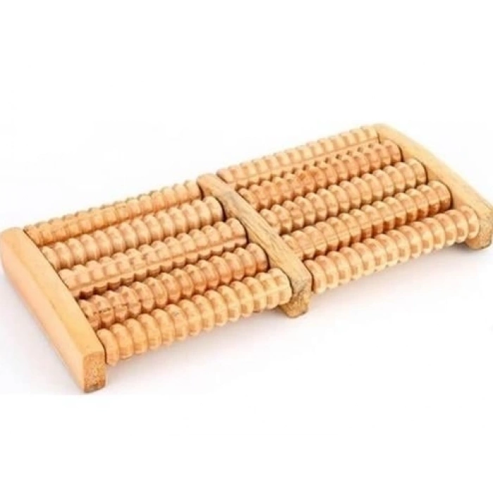 12 Silindirli Ahşap Ayak Masaj Aleti Mz-511a