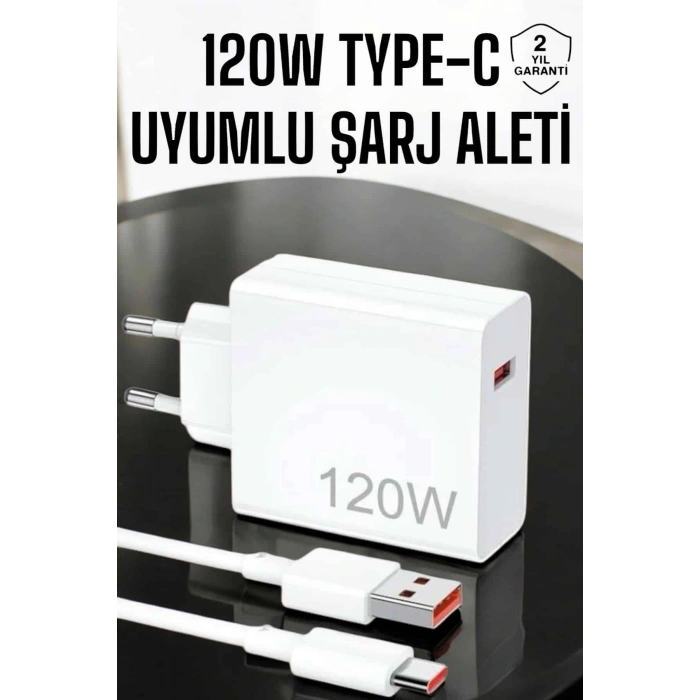 120w Şarj Aleti Type-c Uyumlu Turbo Şarj Aleti