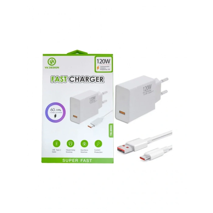 120W Süper Hızlı Şarj Cihazı - USB Type-C (5324)