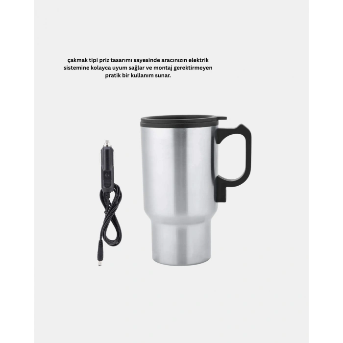 12w Araç Tipi Su Isıtıcı Kupa Bardak Pratik Isıtmalı