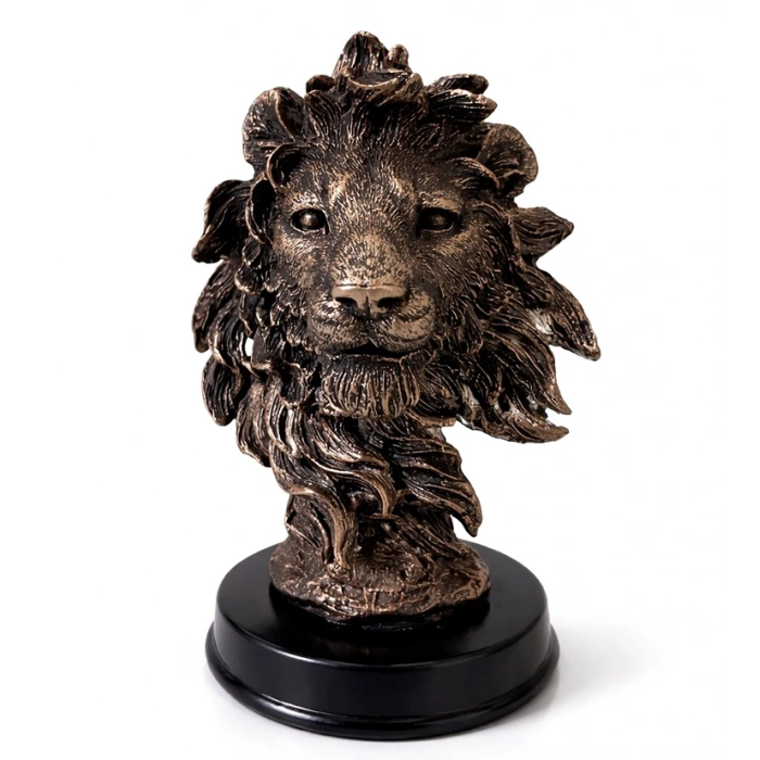13x9 cm Polyester Aslan Büstü