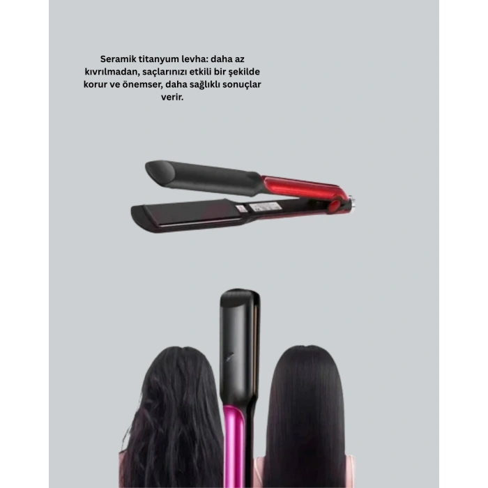 160°–220° Isı Ayarlı Saç Düzleştirici – Seyahat Tipi Hafif Model