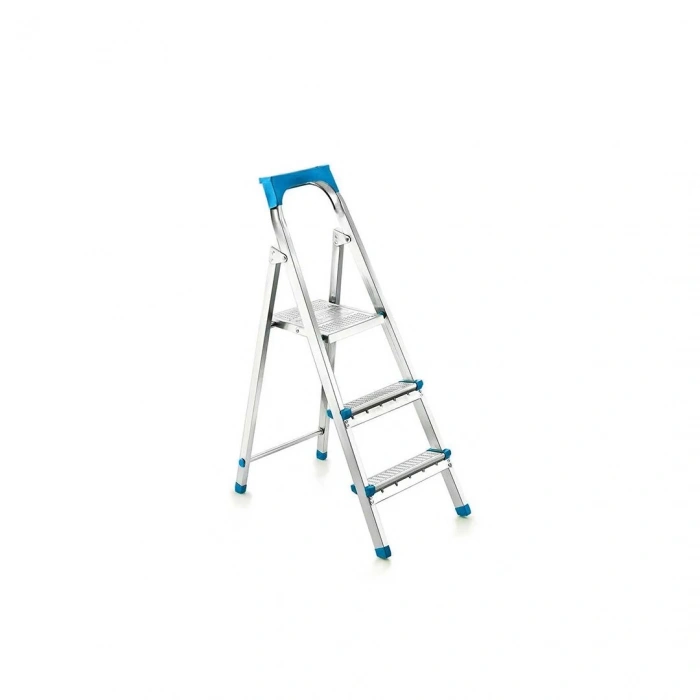 2+1BASAMAKLI METAL MERDİVEN Y: 60CM - 120KG.TAŞIMA KAPASİTESİ (5324)