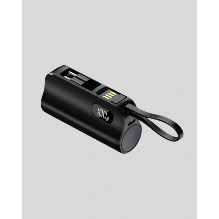 2000mAh Mini Powerbank Dahili Konektörlü PD 20W
