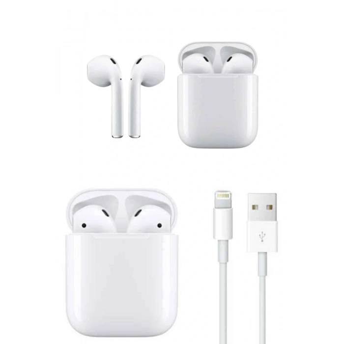 2025 Model Çağrı Cevaplayabilen Bluetooth Kulaklık Beyaz Dokunmatik Kontrol