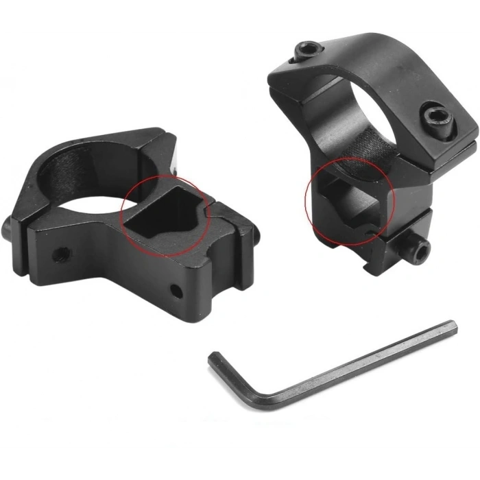 25.4mm Dürbün İçin 11mm Yüksek Havalı Ayağı