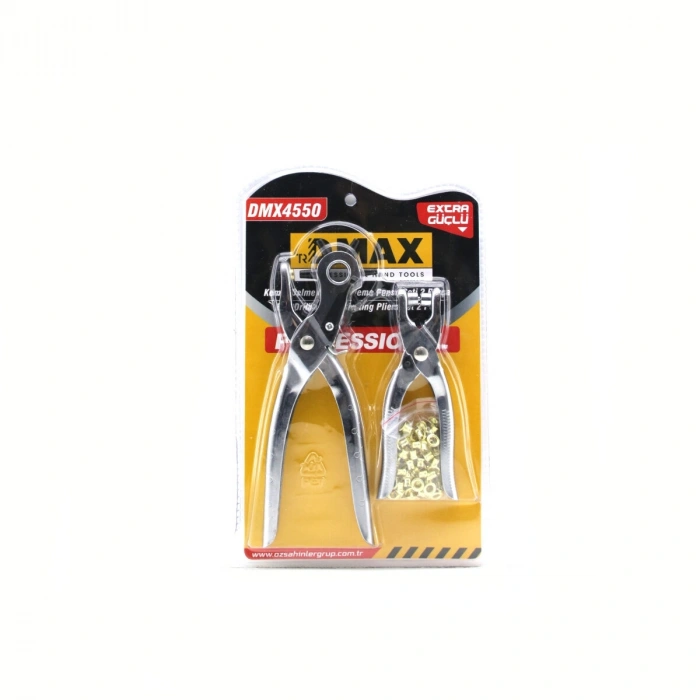2li Set  6 Dişli Metal Kemer Delme Pensesi Perçin Pensesi Gold Perçin