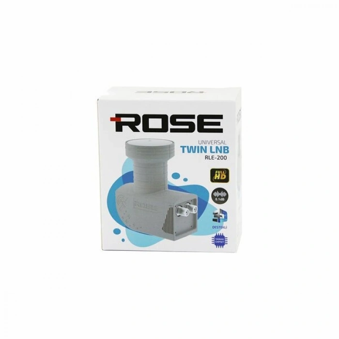 2Lİ UYDU LNB UNIVERSAL TWIN FULL HD - 3D - 0.1dB RLE-200 (5324)
