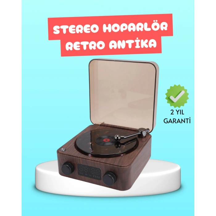 3-1 Arada Gece Lambalı Bluetooth Hoparlör – Saat Ekranlı Stereo Ses
