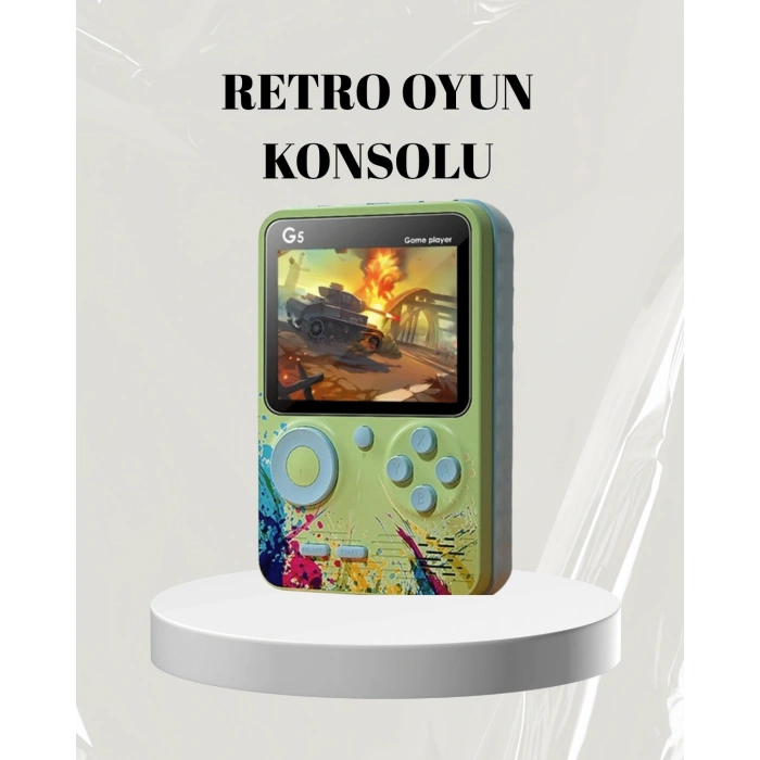 3 İnç Renkli Ekranlı Taşınabilir El Konsolu – G5 Modeli