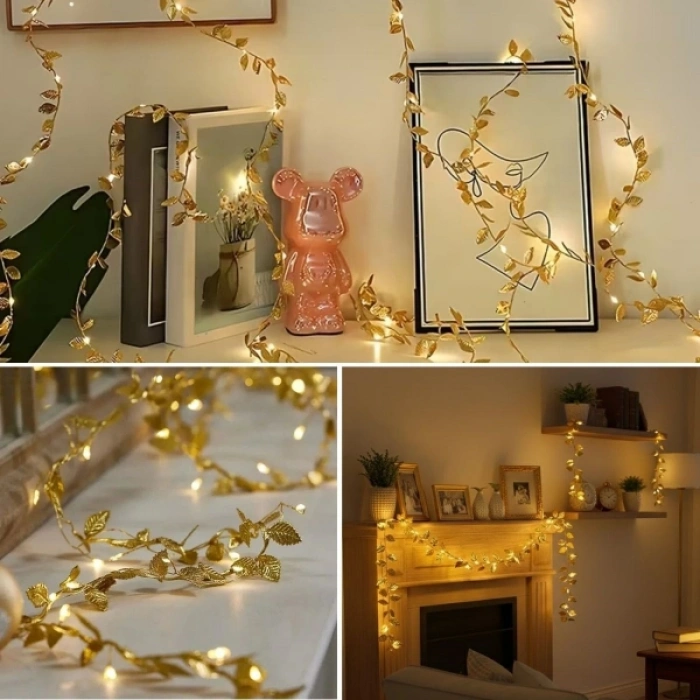 3 Metre Yaldızlı Gold LED Işık