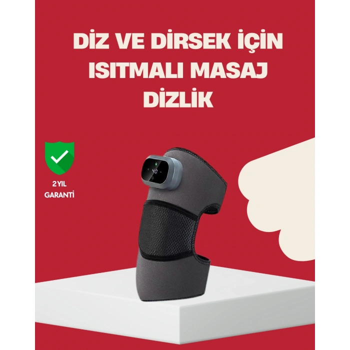 3 Seviyeli Titreşimli Isıtmalı Diz Bakım Masaj Cihazı