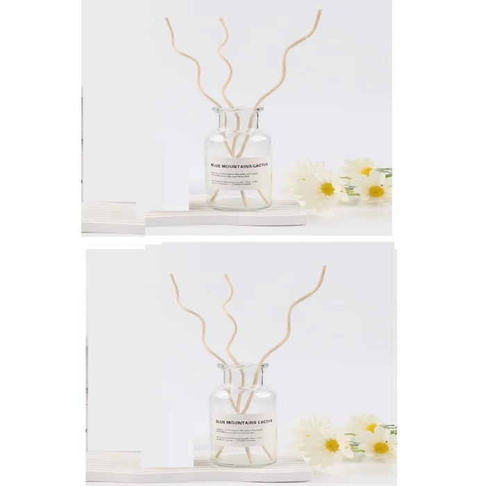 3 Tek Adet 3 Model Aromaterapi Koku Dağıtıcı Rattan Şişe Ahşap Difüzör Çubuk (spiral-yaprak-dalgalı)
