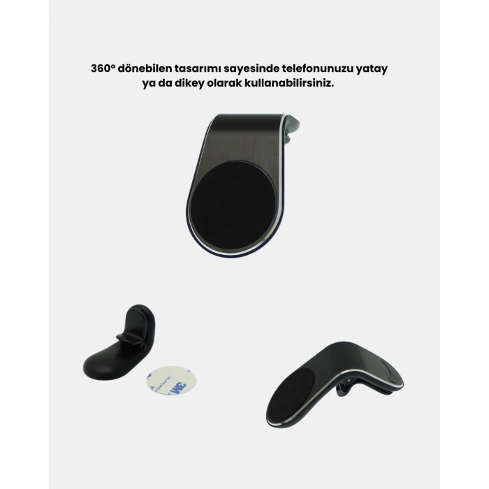 360° Dönebilen Manyetik Araç Telefon Tutucu Sarsıntısız Ve Şık Tasarımlı