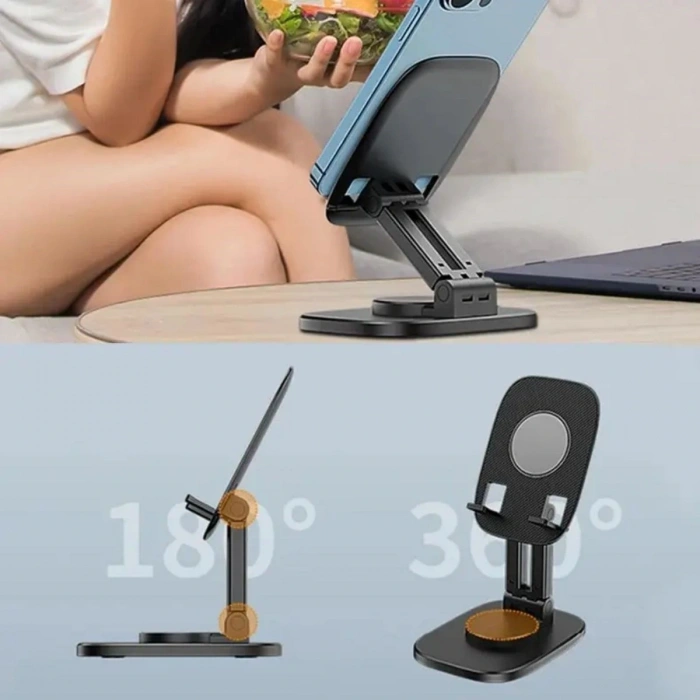 360 Döner Masaüstü Mobil Telefon Tutucu Standı (5324)
