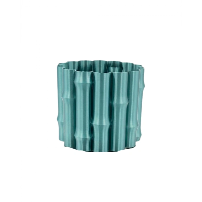 3D PARLAK YEŞİL VAZO