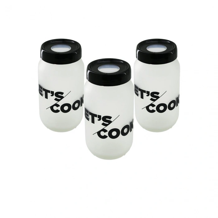 3PCS 100CC FLU SAKLAMA KABI - CAM KAVANOZ SET (5324)