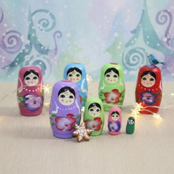4lü Ahşap Matruşka