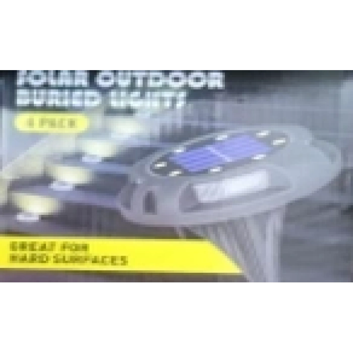 4lü Solar Panelli Kazıklı Zemin Solar Ledi 8+4 Led Rgb