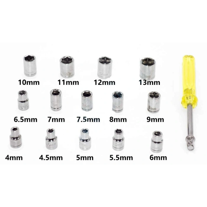 40 PARÇA  LOKMA TAKIMI PLASTİK KUTULU COMBINATION SOCKET WRENCH SET (5324)