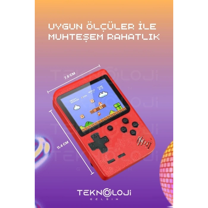 400 Oyunlu Mini Atari Gameboy Oyun Konsolu Gamebox Kollu Atari