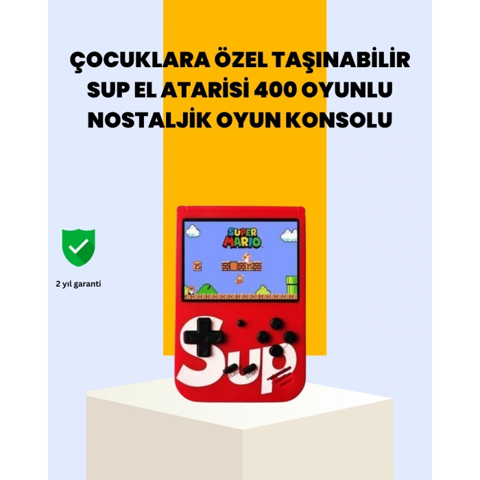 400 Oyunlu Taşınabilir Retro El Konsolu