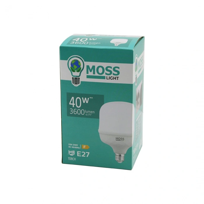 40W  TORCH  LED AMPUL PLASTİK E27 3600LUMEN L175° 5000 SAAT ÖMÜR IP20 185-265V AC  MS-3098 (5324)