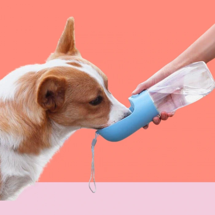 450 ml Taşınabilir Butonlu Evcil Hayvan Suluğu (5324)