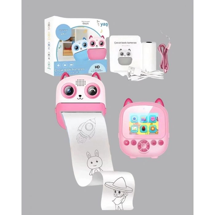 48MP Çocuk Kamera Oyun ve Müzik Destekli Termal Yazıcı