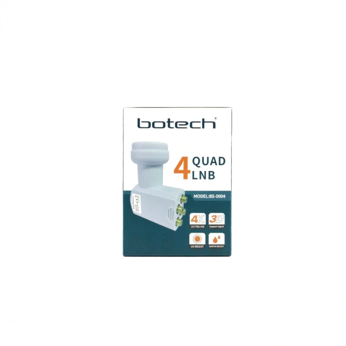 4LÜ UYDU LNB UNIVERSAL QUAD FULL HD -  3D - 0.1DB RLE-400 (5324)
