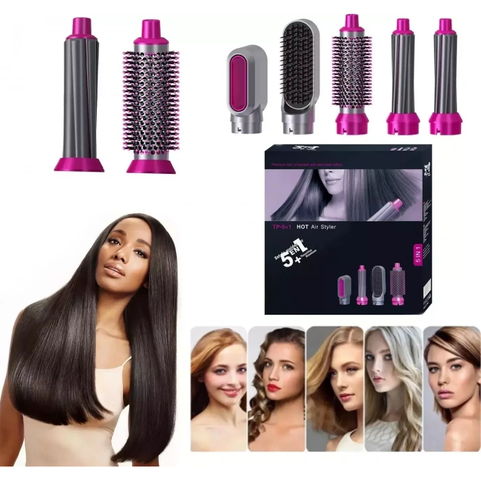 5 in 1 Hava Üflemeli Saç Düzleştirici (5324)