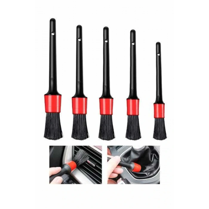 5 Parça Araç İçi Temizlik Fırçası Araç İçi-dışı Temizleme Fırça Seti
