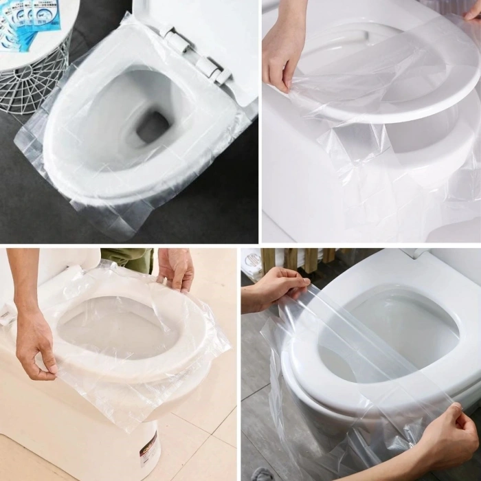 50 Adet Kullan At Pratik Kullanımlı Hijyenik Klozet Kapağı Poşeti (5324)