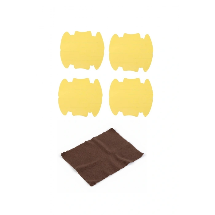 5li Set Araba Kapı Kolu Koruyucu Çizilme Önleyici Şeffaf Sticker Film Koruma Seti