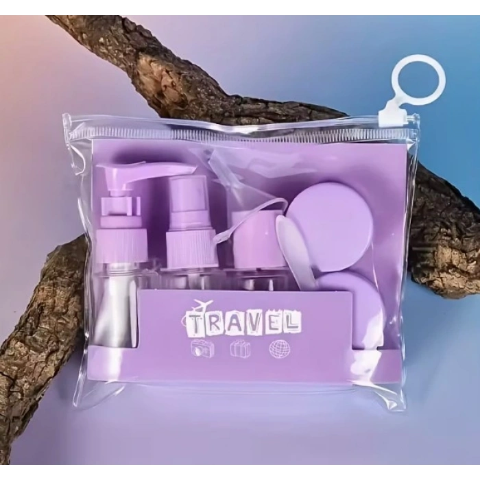 6 Parça Renkli Kapaklı Seyahat İçin Boş Şişe Seti (5324)
