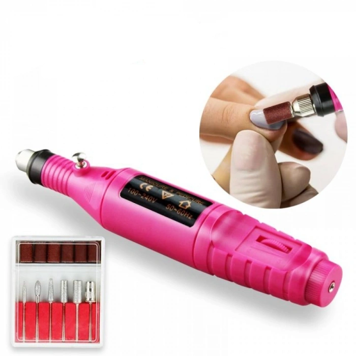 6 Uçlu Elektrikli Manikür Pedikür Seti ( 2000-300RPM HIZ ) (5324)