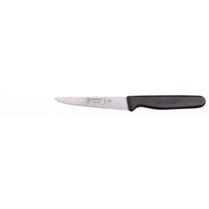 61004lz - Sürmene Lazerli, Tırtıklı Sebze Bıçağı 9,5cm