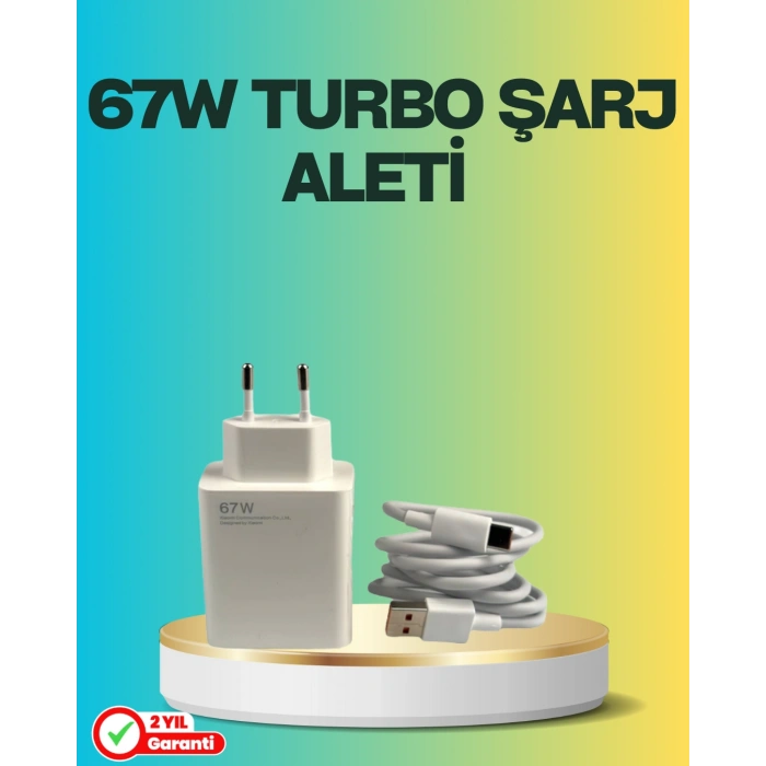 67 Watt Type C Turbo Şarj Seti Tcl 20 30 50 Uyumlu