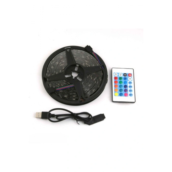 RGB Şerit 30 LED Kumandalı USB Bağlantılı