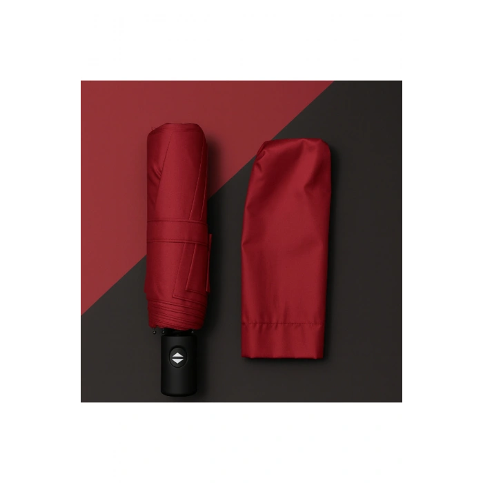 Bordo Kılıflı Otomatik Kompakt Şemsiye